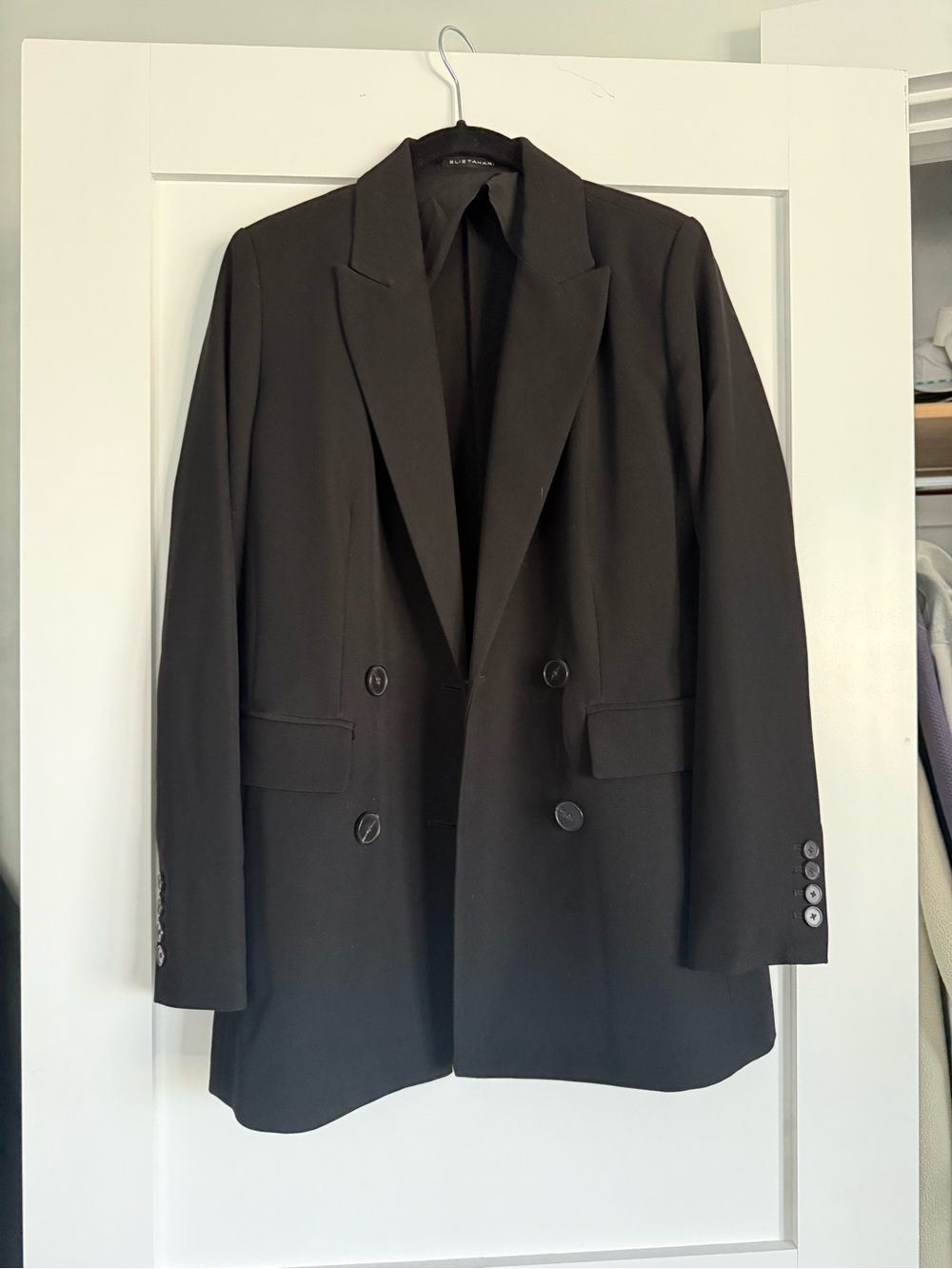 Elie Tahari Black Double-Breasted Women’s Blazer